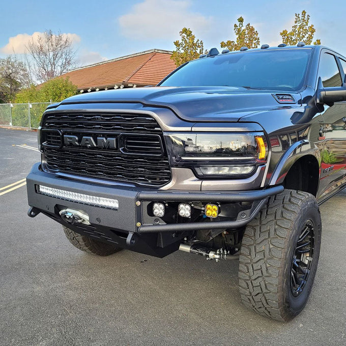 Diablo Front Winch Bumper- No Parking Sensors<br>19-23 Ram 2500 3500