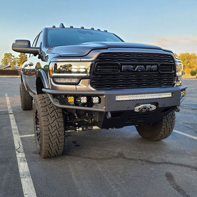 Diablo Front Winch Bumper- No Parking Sensors<br>19-23 Ram 2500 3500