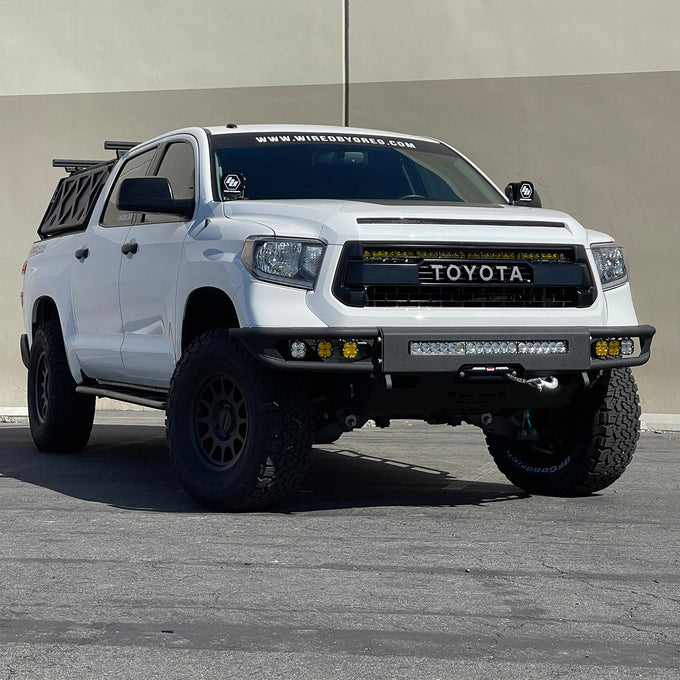 Diablo Front Winch Bumper w/Parking Sensors<br>14-21 Toyota Tundra