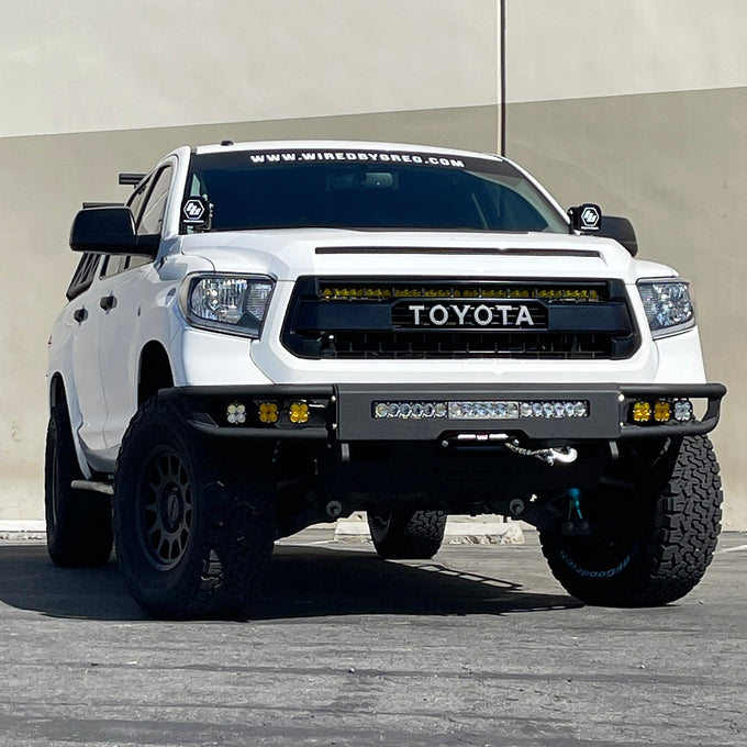 Diablo Front Winch Bumper w/Parking Sensors<br>14-21 Toyota Tundra