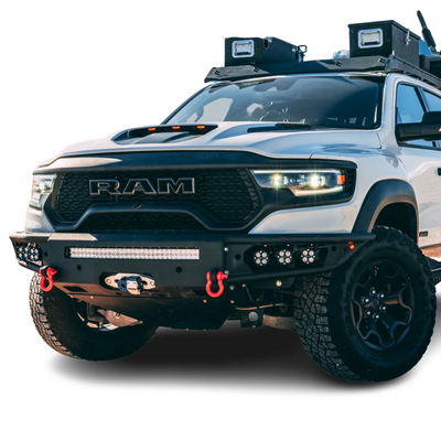 Diablo Front Winch Bumper No Parking Sensors<br>21-22 Ram 1500