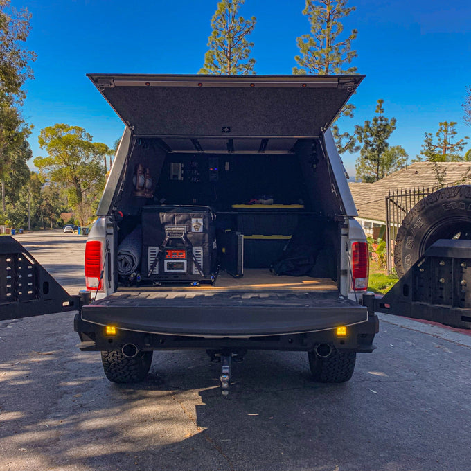 Octane Dual Swing Out Rear Bumper w/Parking<br>11-18 Ram 1500