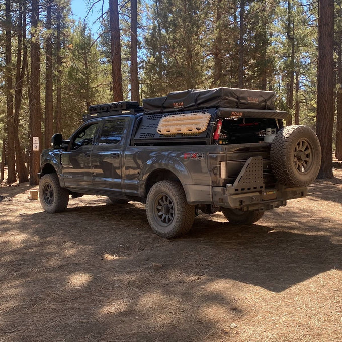 Dual Swing Out Rear Bumper- No Parking Sensors<br>17-22 Ford F-250 F-350 Super Duty