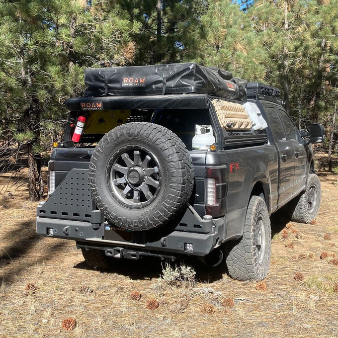 Dual Swing Out Rear Bumper- No Parking Sensors<br>17-22 Ford F-250 F-350 Super Duty