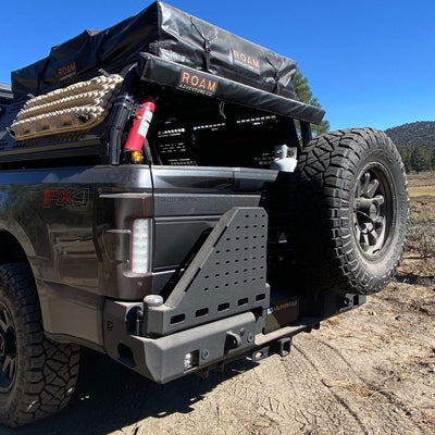 Dual Swing Out Rear Bumper- No Parking Sensors<br>17-22 Ford F-250 F-350 Super Duty