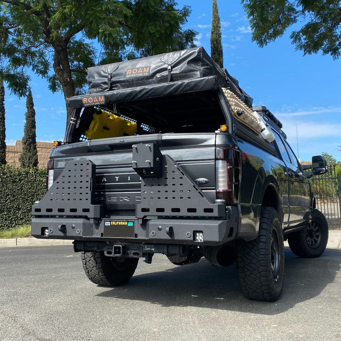 Dual Swing Out Rear Bumper- With Parking Sensors<br>17-22 Ford F-250 F-350 Super Duty