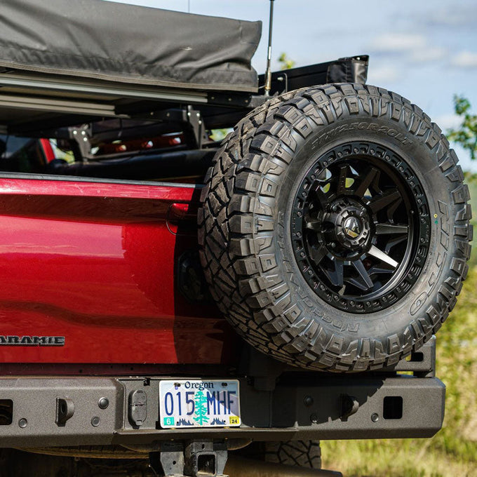 High Clearance Dual Swing Out Rear Bumper<br>11-23 Ram 2500 3500