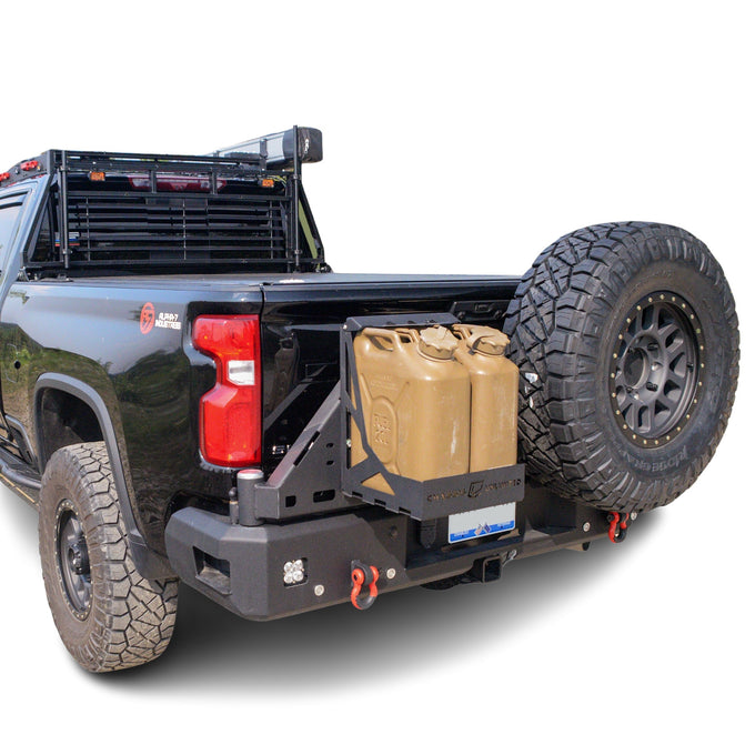 Octane Dual Swing Out Rear Bumper- W/ Parking Sensors<br>20-22 Chevy Silverado, GMC Sierra 2500 3500 HD