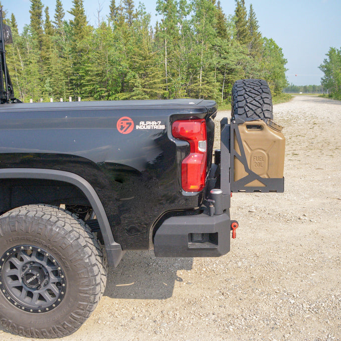 Octane Dual Swing Out Rear Bumper- W/ Parking Sensors<br>20-22 Chevy Silverado, GMC Sierra 2500 3500 HD