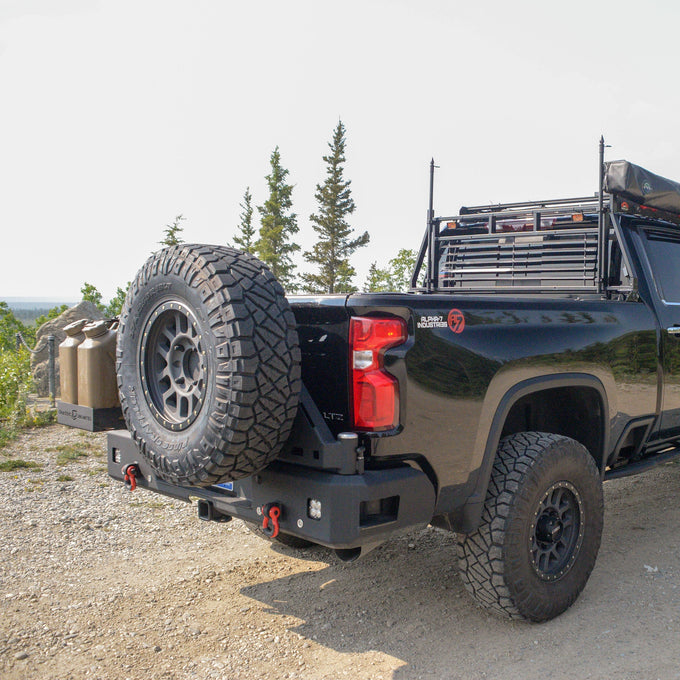 Octane Dual Swing Out Rear Bumper- W/ Parking Sensors<br>20-22 Chevy Silverado, GMC Sierra 2500 3500 HD