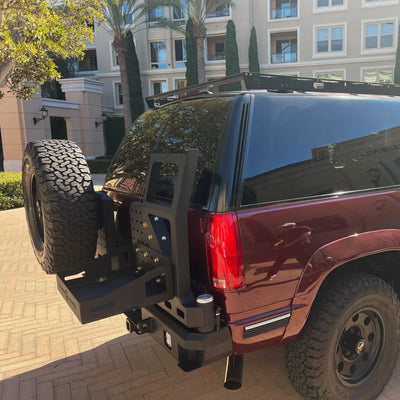 Octane Dual Swing Out Rear Bumper 6 Lug<br>92-98 Chevy Tahoe, GMC Yukon C/K 1500