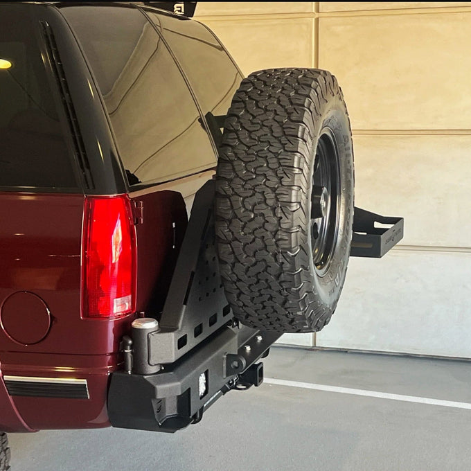 Octane Dual Swing Out Rear Bumper 6 Lug<br>92-98 Chevy Tahoe, GMC Yukon C/K 1500