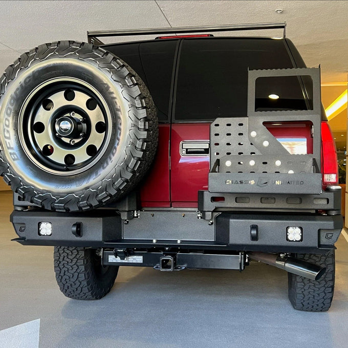 Octane Dual Swing Out Rear Bumper 8 Lug<br>92-98 Chevy Tahoe, GMC Yukon C/K 1500