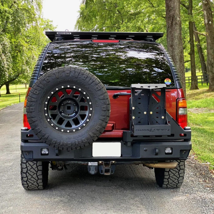 Octane Dual Swing Out Rear Bumper 8 Lug<br>00-06 Chevy Suburban 1500 Tahoe, GMC Yukon XL 1500