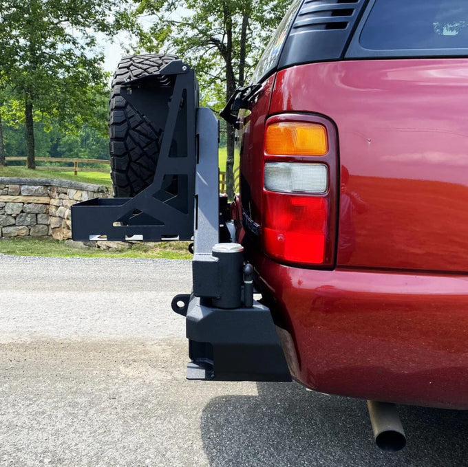 Octane Dual Swing Out Rear Bumper 8 Lug<br>00-06 Chevy Suburban 1500 Tahoe, GMC Yukon XL 1500