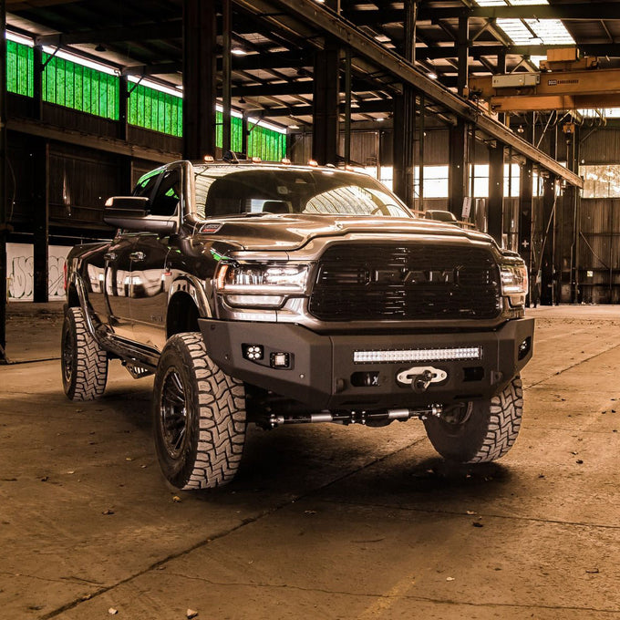 Attitude Series Front Winch Bumper- No Parking Sensors<br>19-23 Ram 2500 3500