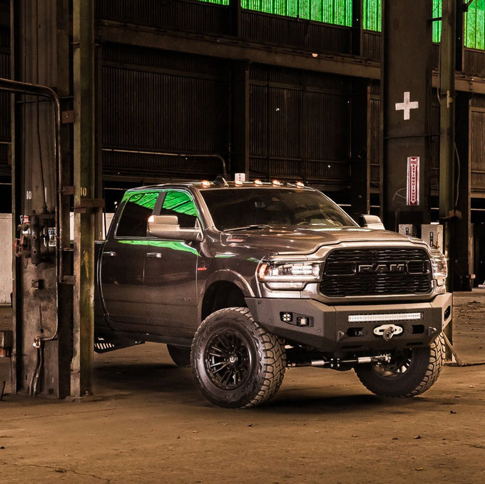 Attitude Series Front Winch Bumper- No Parking Sensors<br>19-23 Ram 2500 3500