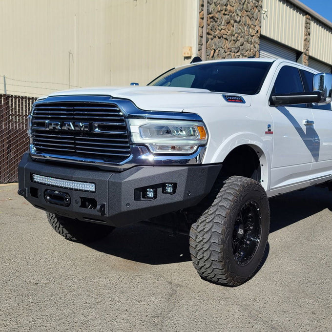 Attitude Series Front Winch Bumper- W/ Parking Sensors<br>19-23 Ram 2500 3500