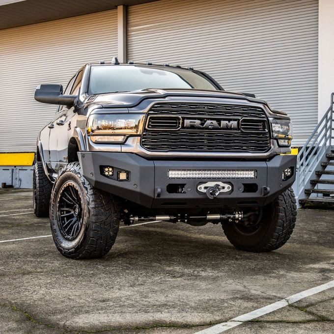 Attitude Series Front Winch Bumper- W/ Parking Sensors<br>19-23 Ram 2500 3500