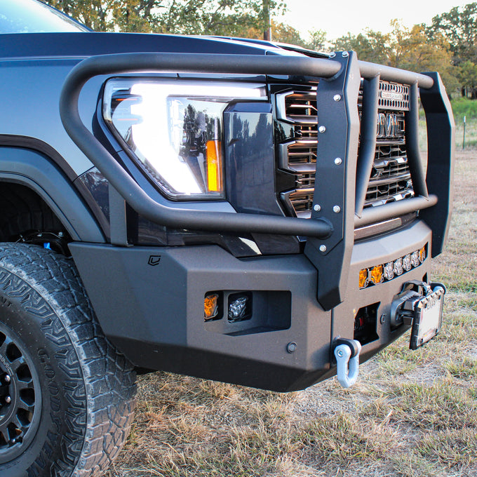 Attitude Front Winch Bumper W/Guard No Parking Sensors<br>24-25 GMC Sierra 2500 3500 HD