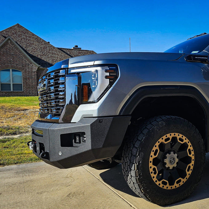 Attitude Front Winch Bumper Yes Parking Sensors<br>24-25 GMC Sierra 2500 3500 HD