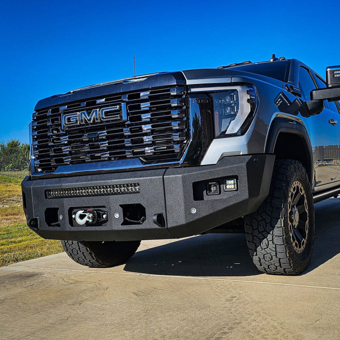 Attitude Front Winch Bumper Yes Parking Sensors<br>24-25 GMC Sierra 2500 3500 HD
