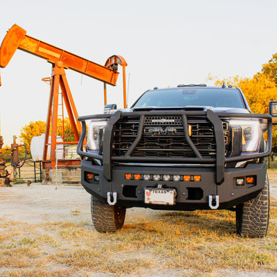 Attitude Front Winch Bumper W/Guard Yes Parking Sensors<br>24-25 GMC Sierra 2500 3500 HD