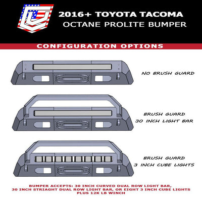 Prolite Front Winch Bumper<br>12-15 Toyota Tacoma