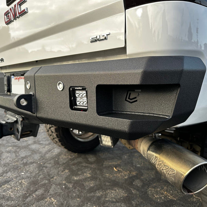 Attitude Rear Bumper<br>15-19 GMC Sierra, Chevy Silverado 2500 3500 HD
