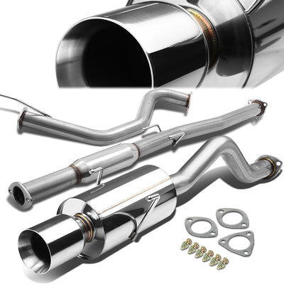 Catback Exhaust w/4.5 in. Double Walled Muffler Tip <br>94-01 Acura Integra LS/GS/Special Edition