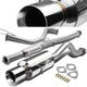 Catback Exhaust w/4.5 in. Double Walled Muffler Tip <br>94-01 Acura Integra LS/GS/Special Edition