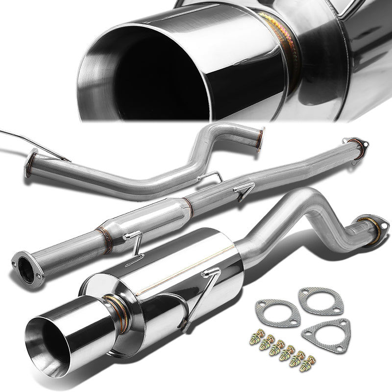 Catback Exhaust w/4.5 in. Double Walled Muffler Tip <br>94-01 Acura Integra LS/GS/Special Edition