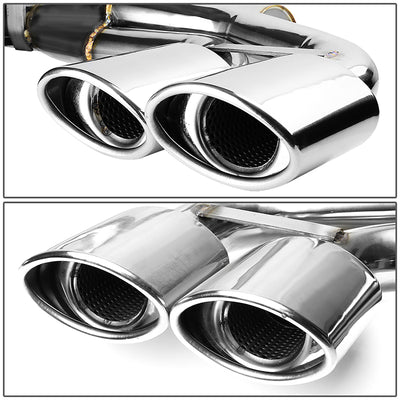 Catback Exhaust w/Quad Oval Tips <br>97-04 Chevy Corvette