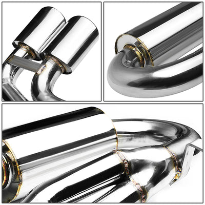 Catback Exhaust w/Quad Oval Tips <br>97-04 Chevy Corvette