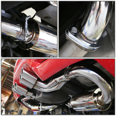 Catback Exhaust w/Quad Oval Tips <br>97-04 Chevy Corvette