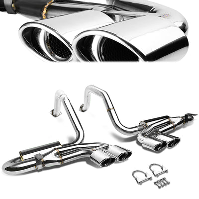 Catback Exhaust w/Quad Oval Tips <br>97-04 Chevy Corvette