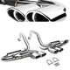 Catback Exhaust w/Quad Oval Tips <br>97-04 Chevy Corvette