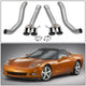 Axle-Back Exhaust w/ 3 in. OD Piping <br> 05-08 Chevy Corvette 6.0L, 6.2L
