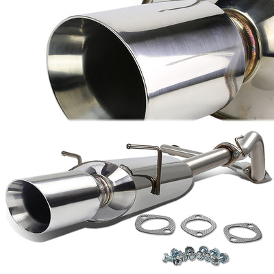Catback Exhaust w/4 in. OD Doubel Walled Muffler Tip <br>05-10 Chevy Cobalt 07-10 Pontiac G5 2.2L DOHC