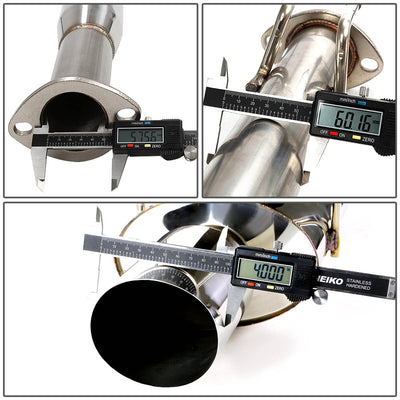 02-05 Honda Civic Si Hatchback Catback Exhaust w/4