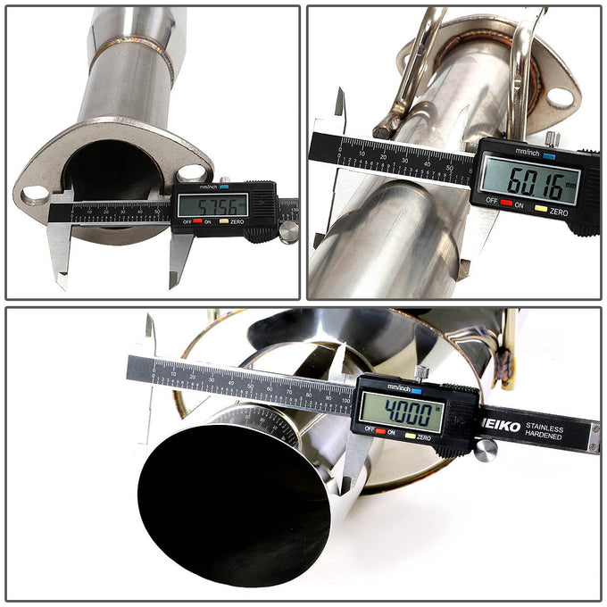 02-05 Honda Civic Si Hatchback Catback Exhaust w/4