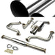 Catback Exhaust System w/2.5 in. OD Muffler Tip - Stainless Steel <br>03-11 Saab 9-3 Turbo
