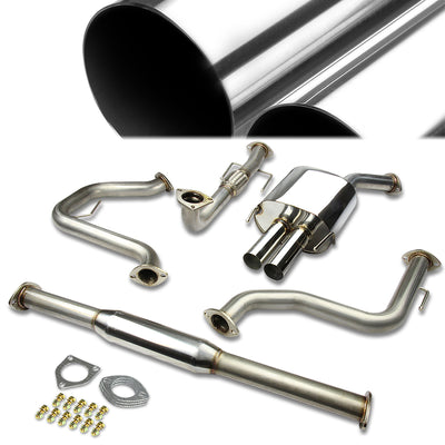 Catback Exhaust System w/2.5 in. OD Muffler Tip - Stainless Steel <br>03-11 Saab 9-3 Turbo