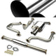 Catback Exhaust System w/2.5 in. OD Muffler Tip - Stainless Steel <br>03-11 Saab 9-3 Turbo