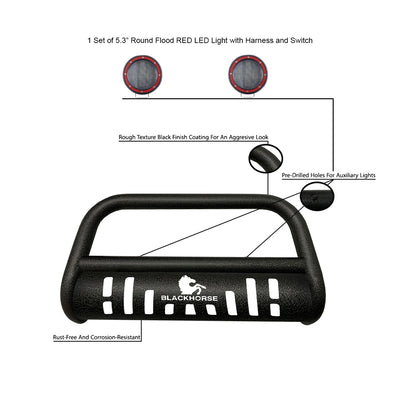 Bull Bar-T Kit <br>09-10 Dodge Ram 1500, 11-18 1500