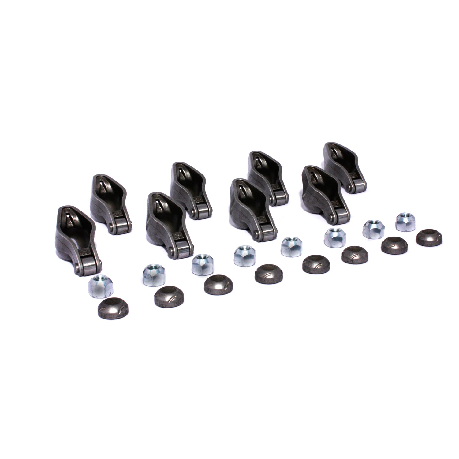 Magnum Roller 1.6 Ratio Rocker Arm Set of 8 <br> for Chevrolet Small Block 3/8in Stud
