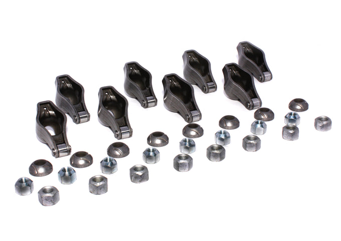 Magnum Roller 1.52 Ratio Rocker Arm Set of 8 <br> for Pontiac 265-455 7/16in Stud