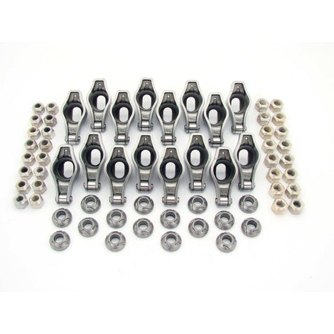 Magnum Roller 1.65 Ratio Rocker Arm Set <br> for Pontiac 265-455 w/ 7/16in Stud