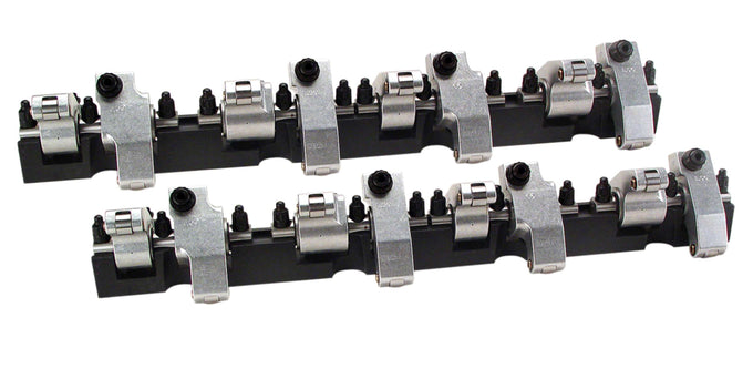 Shaft-Mount Aluminum 1.6/1.5 Ratio Rocker Kit <br> for Small Block Chevy