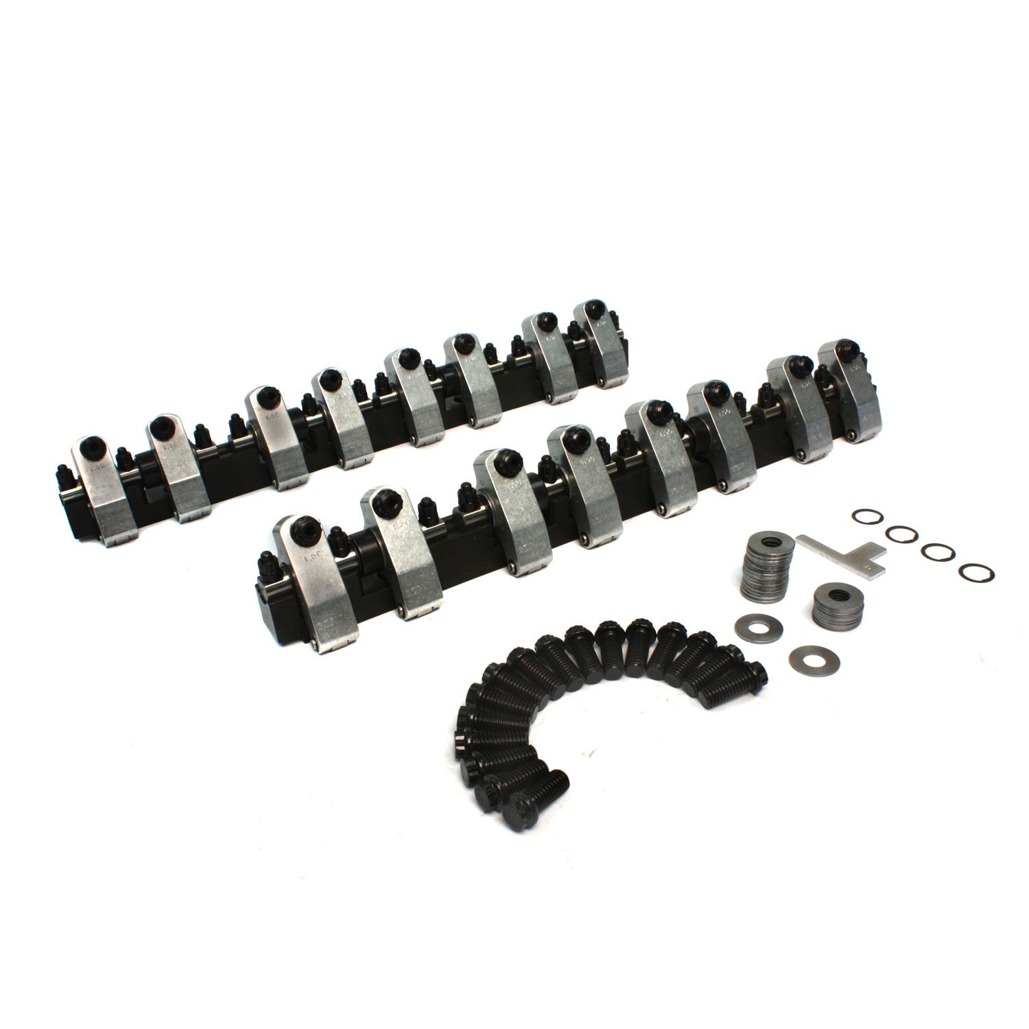 Shaft-Mount Aluminum 1.5 Ratio Rocker Kit <br> for Pontiac w/ Edelbrock P8